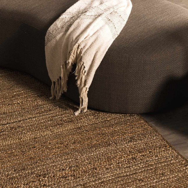 Shippagan Tan Jute Braided Rug Rugs TriadCommerceInc 2' x 3' Rectangle