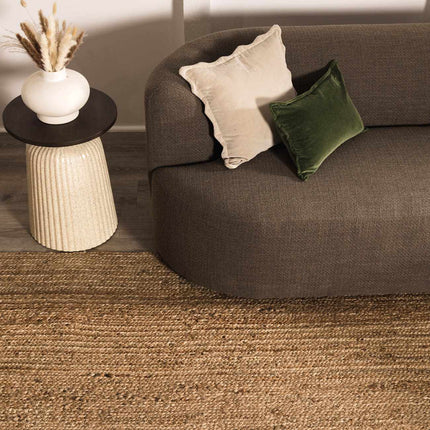 Shippagan Tan Jute Braided Rug Rugs TriadCommerceInc