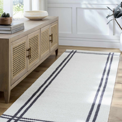 Nimue Bordered Wool Rug Rugs TriadCommerceInc