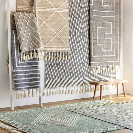 Azra Tasseled Jute&Wool Rug Rugs TriadCommerceInc