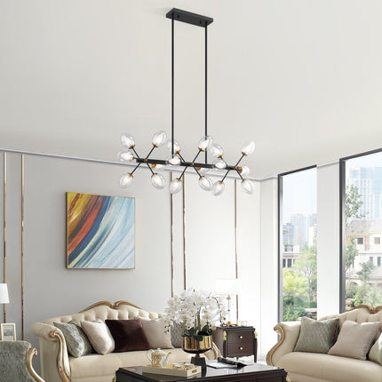 Nodus Crystal Rectangular Chandelier // 18 Lights Chandeliers TriadCommerceInc   