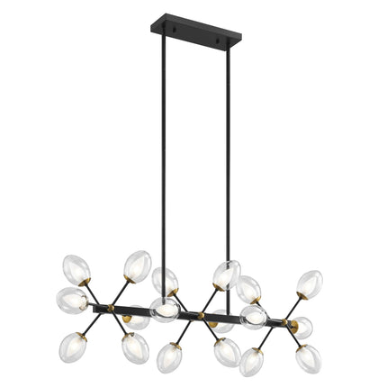 Nodus Crystal Rectangular Chandelier // 18 Lights Chandeliers TriadCommerceInc   