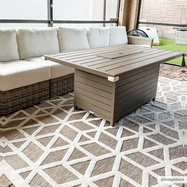 Nuri Tan Outdoor Rug Rugs TriadCommerceInc