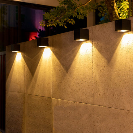 2-Pack Solar Powered Oudoor Landscape Wall Lights Wall Lighting TriadCommerceInc