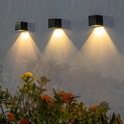 2-Pack Solar Powered Oudoor Landscape Wall Lights Wall Lighting TriadCommerceInc