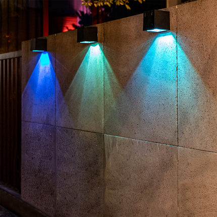 2-Pack Solar Powered Oudoor Landscape Wall Lights Wall Lighting TriadCommerceInc
