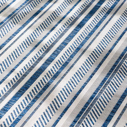 Olin White&Blue Striped Nordic Rug Rugs TriadCommerceInc 10' x 14' Rectangle
