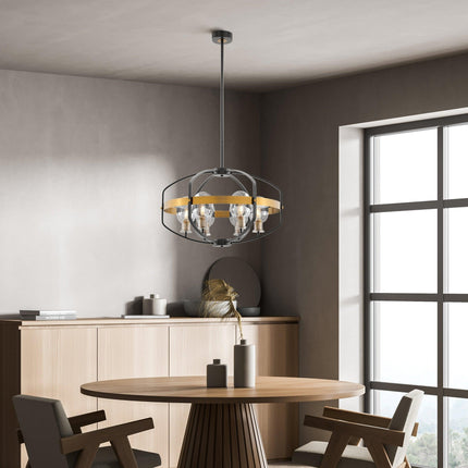 Opia Vintage Chandelier Gold Black 8 Light Elegant Design Home Decor > Lighting > Ceiling Lights > Chandelier TriadCommerceInc