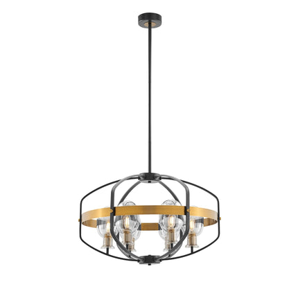 Opia Vintage Chandelier Gold Black 8 Light Elegant Design Home Decor > Lighting > Ceiling Lights > Chandelier TriadCommerceInc