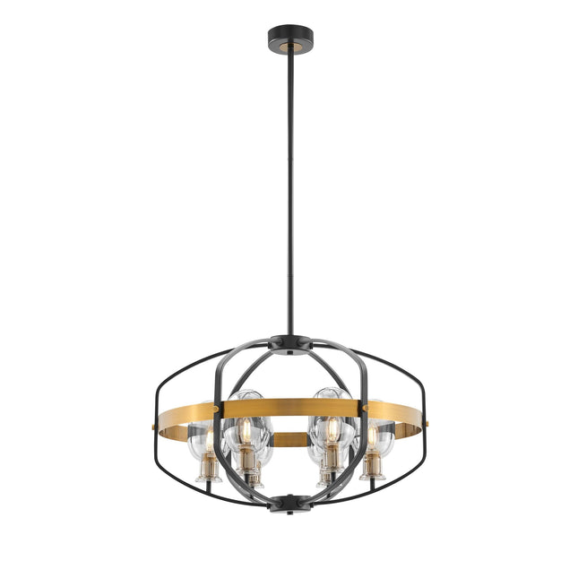Opia Vintage Chandelier Gold Black 8 Light Elegant Design Home Decor > Lighting > Ceiling Lights > Chandelier TriadCommerceInc