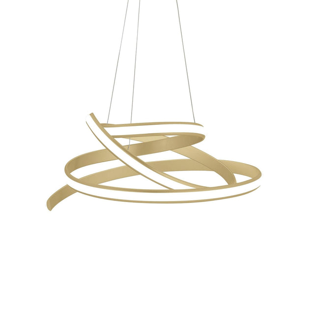 Oslo LED Adjustable Chandelier // Gold Chandeliers TriadCommerceInc   