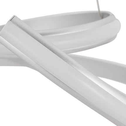 Oslo LED Adjustable Chandelier // Silver Chandeliers TriadCommerceInc   