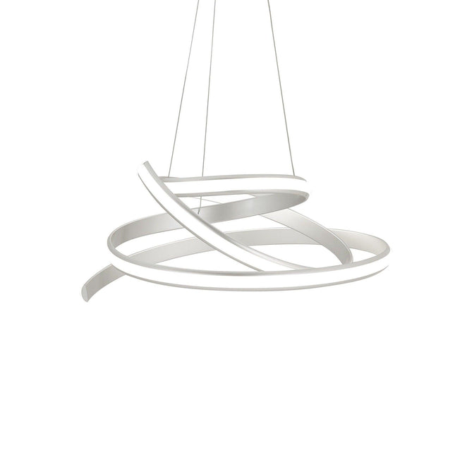 Oslo LED Adjustable Chandelier // Silver Chandeliers TriadCommerceInc   