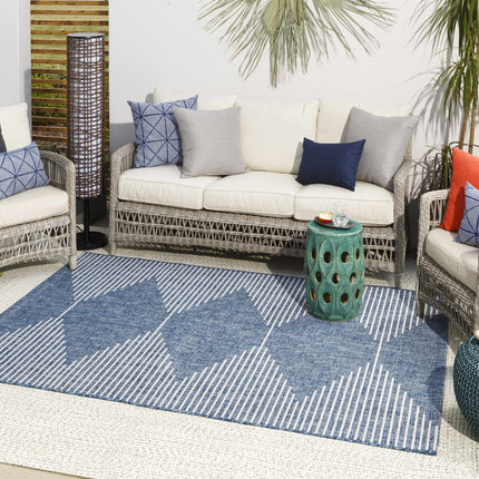 Stephan Navy Outdoor Rug Rugs TriadCommerceInc