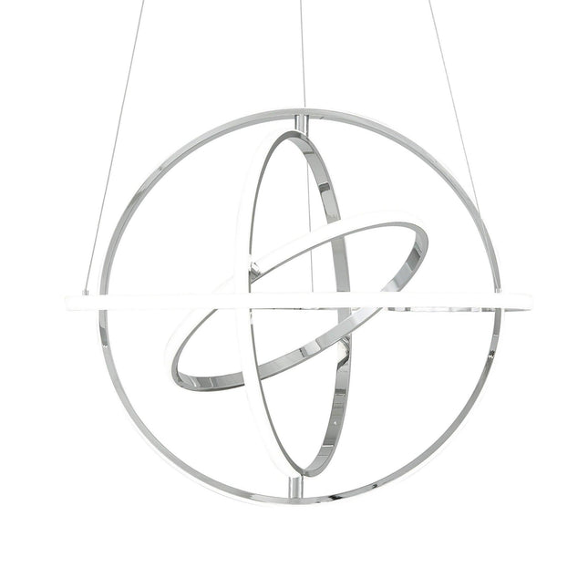 Oxford LED Adjustable Chandelier // Chrome Chandeliers TriadCommerceInc   
