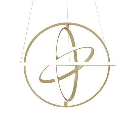 Oxford LED Adjustable Chandelier // Sandy Gold Chandeliers TriadCommerceInc   