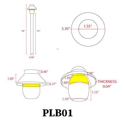 12V G4 LED Outdoor Brass Pathway Light Path Light TriadCommerceInc