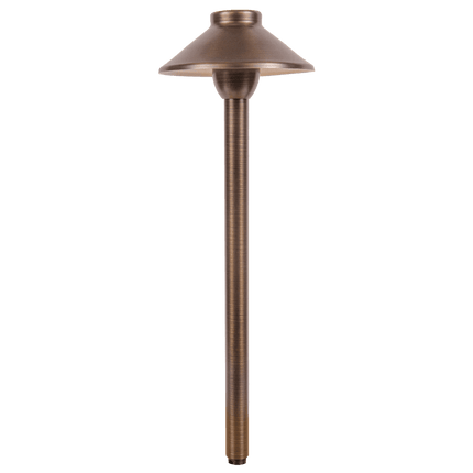 Brass Low Voltage Outdoor Garden Path Light Path Light TriadCommerceInc Natural Brass None