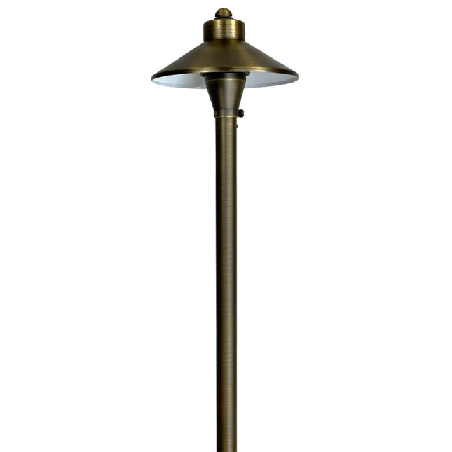 LED Outdoor Pathway Light Brass Mushroom Design Path Light TriadCommerceInc