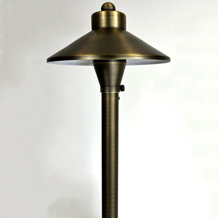 LED Outdoor Pathway Light Brass Mushroom Design Path Light TriadCommerceInc