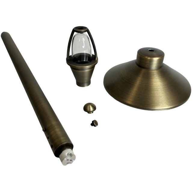 LED Outdoor Pathway Light Brass Mushroom Design Path Light TriadCommerceInc
