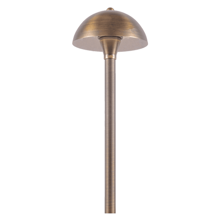 Brass LED Globe Outdoor Pathway Landscape Light Path Light TriadCommerceInc