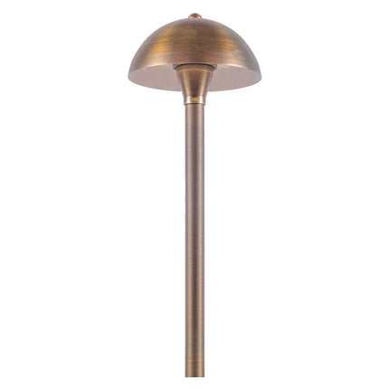 Brass LED Globe Outdoor Pathway Landscape Light Path Light TriadCommerceInc