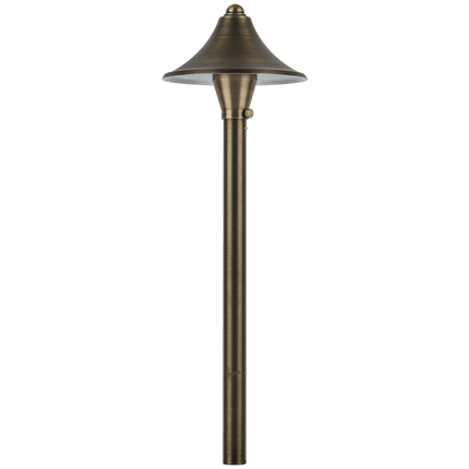Brass LED Outdoor Pathway Landscape Light Low Voltage Path Light TriadCommerceInc