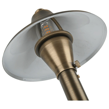 Brass LED Outdoor Pathway Landscape Light Low Voltage Path Light TriadCommerceInc