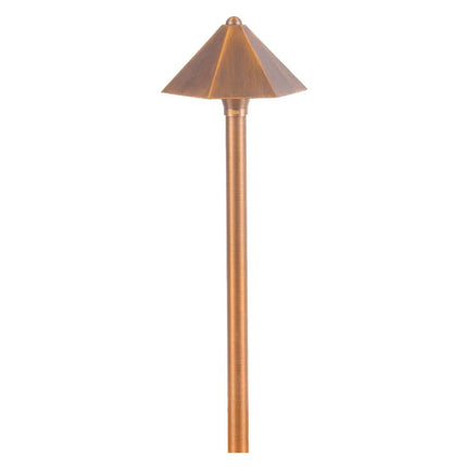 Brass LED Outdoor Pathway Landscape Light Fixture Path Light TriadCommerceInc