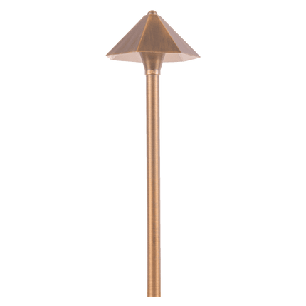 Brass LED Outdoor Pathway Landscape Light Fixture Path Light TriadCommerceInc
