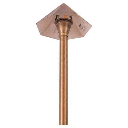 Brass LED Outdoor Pathway Landscape Light Fixture Path Light TriadCommerceInc