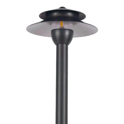 Pagoda Two Tier Brass LED Pathway Light Fixture Path Light TriadCommerceInc