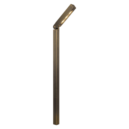 LED Brass L Shaped Outdoor Pathway Light Path Light TriadCommerceInc