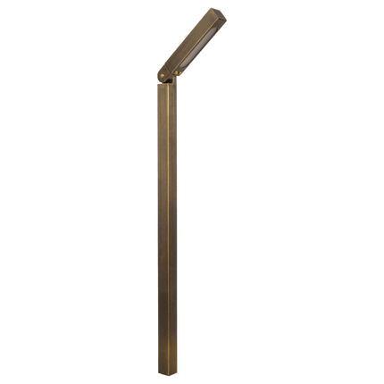 LED Brass L Shaped Outdoor Pathway Light Path Light TriadCommerceInc