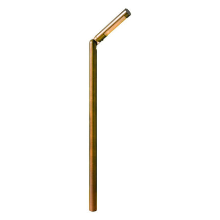 Adjustable Brass Low Voltage Outdoor Path Light Path Light TriadCommerceInc Natural Brass None