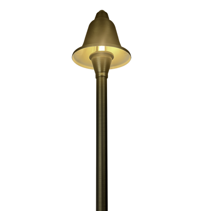 Cast Brass LED Outdoor Pathway Light Bell Shaped Path Light TriadCommerceInc