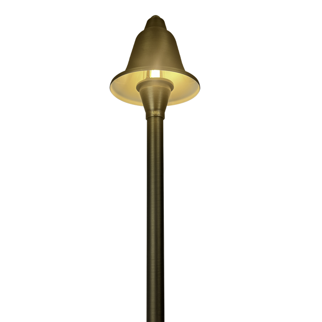 Cast Brass LED Outdoor Pathway Light Bell Shaped Path Light TriadCommerceInc