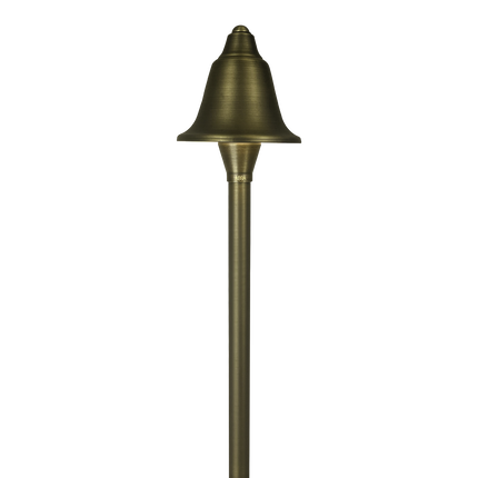 Cast Brass LED Outdoor Pathway Light Bell Shaped Path Light TriadCommerceInc