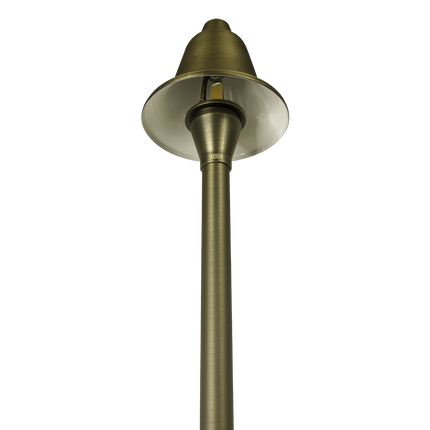 Cast Brass LED Outdoor Pathway Light Bell Shaped Path Light TriadCommerceInc