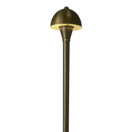 Brass LED Mini Globe Outdoor Pathway Light Path Light TriadCommerceInc