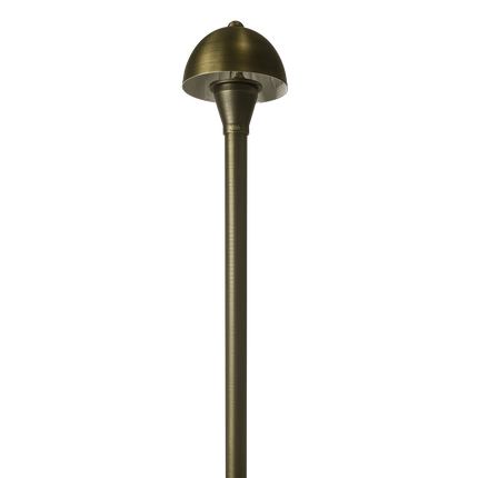 Brass LED Mini Globe Outdoor Pathway Light Path Light TriadCommerceInc