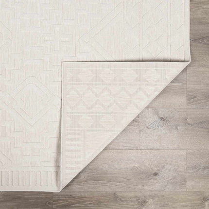 Plumtree 3D White Outdoor Rug Rugs TriadCommerceInc