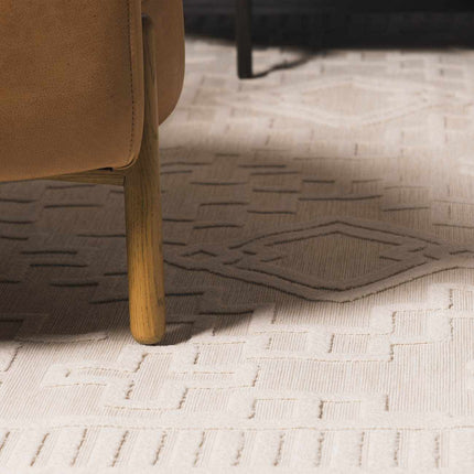 Plumtree 3D White Outdoor Rug Rugs TriadCommerceInc