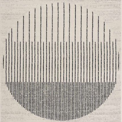 Angus Black&White Geometric Area Rug Rugs TriadCommerceInc