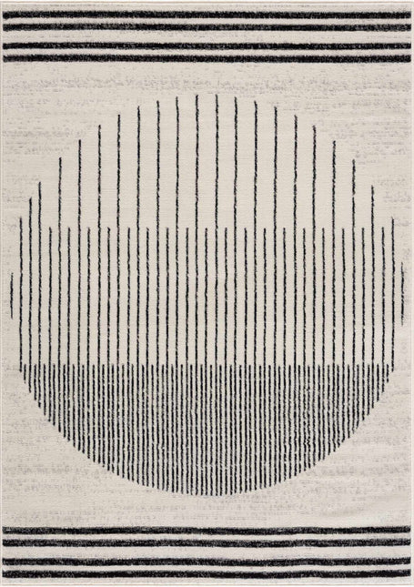 Angus Black&White Geometric Area Rug Rugs TriadCommerceInc