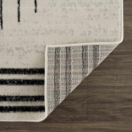 Angus Black&White Geometric Area Rug Rugs TriadCommerceInc