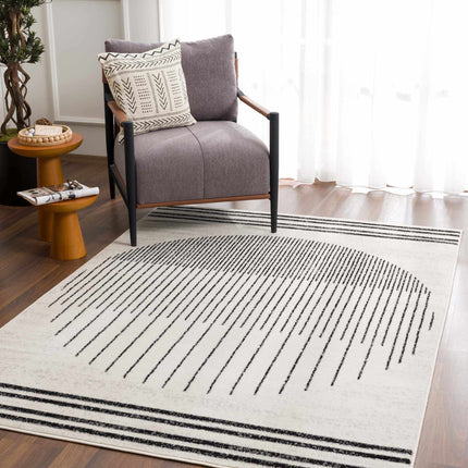 Angus Black&White Geometric Area Rug Rugs TriadCommerceInc
