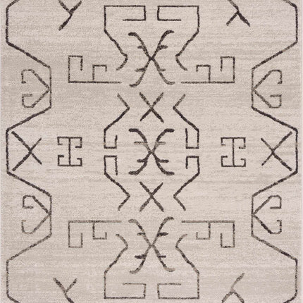 Azzan Cream & Charcoal Area Rug - Clearance Rugs TriadCommerceInc