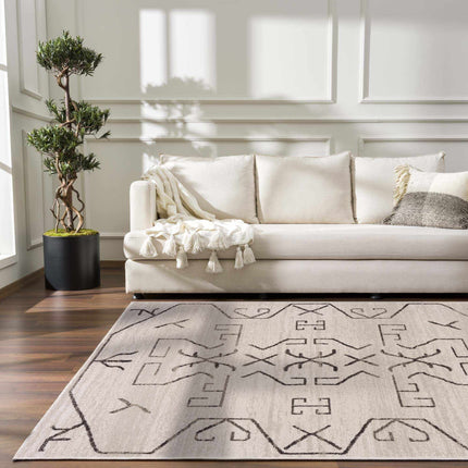 Azzan Cream & Charcoal Area Rug - Clearance Rugs TriadCommerceInc